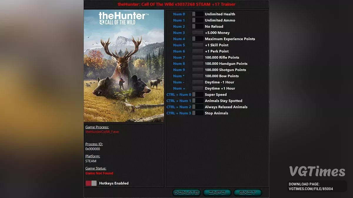 theHunter: Call of the Wild — Трейнер (+17) [2050156 - 3037268]