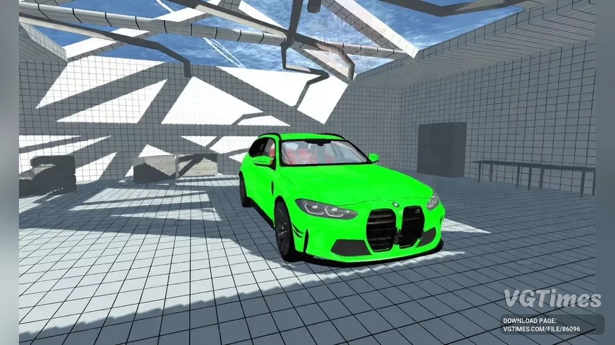 Simple Car Crash Physics Sim — BMW M3 G81