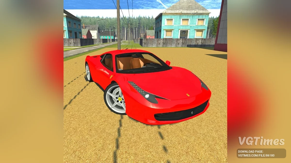 Simple Car Crash Physics Sim — Ferrari 458 Italia