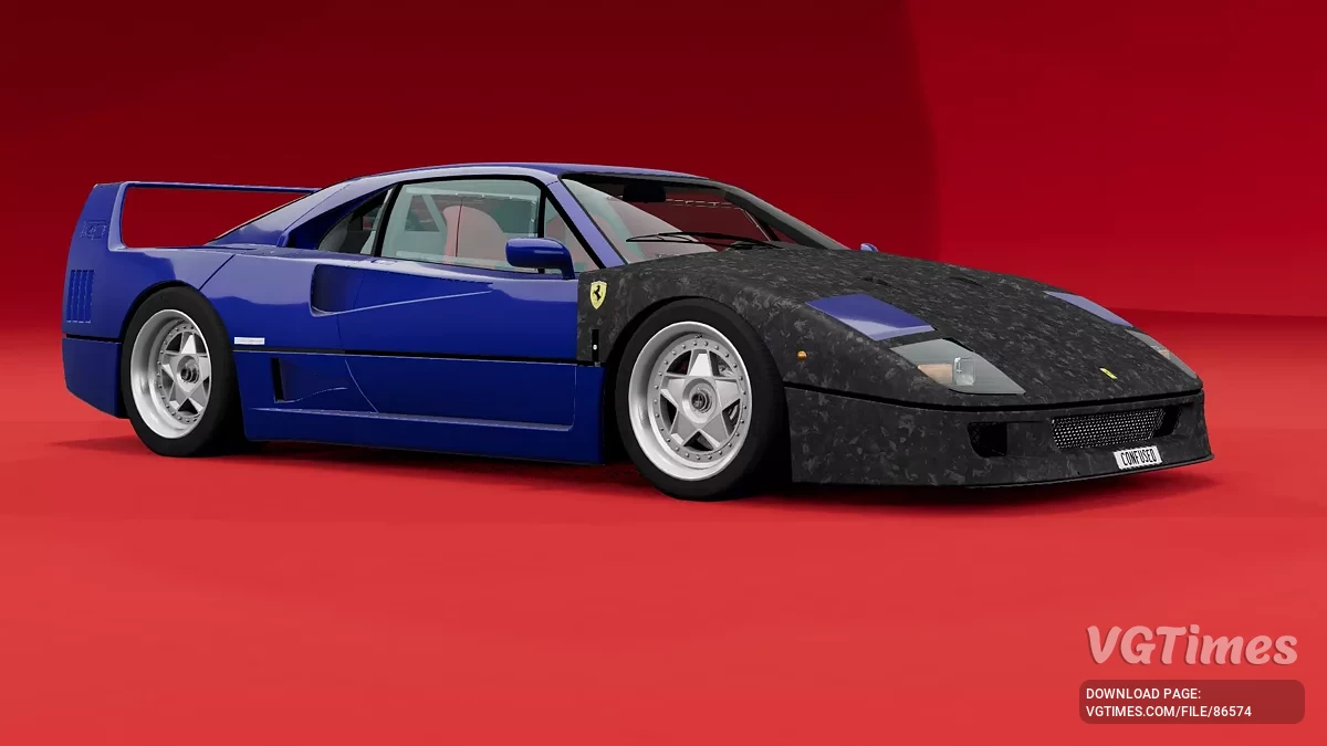 BeamNG.drive — Ferrari F40 (Confused) v1.0 (0.36.x)