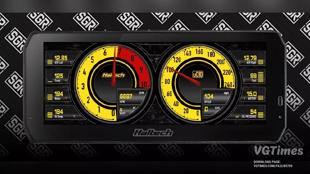 BeamNG.drive — Haltech Digital Dash v1.0 (0.36.x)