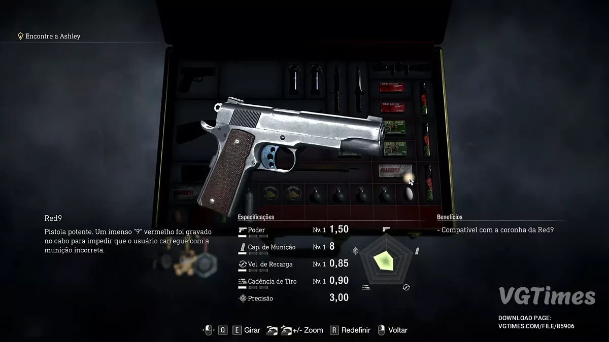 Resident Evil 4 Remake (2023) — Кольт М1911 вместо RED9