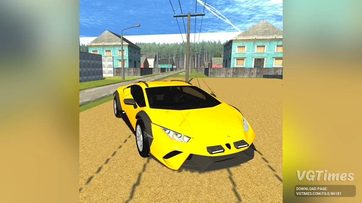 Simple Car Crash Physics Sim — Lamborghini Huracan Sterrato