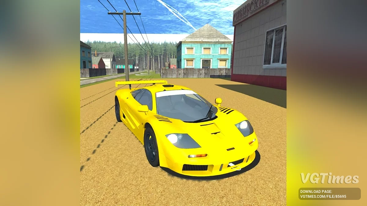 Simple Car Crash Physics Sim — McLaren F1 GTR