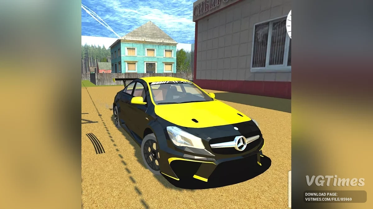 Simple Car Crash Physics Sim — Mercedes Turbo CLA 45