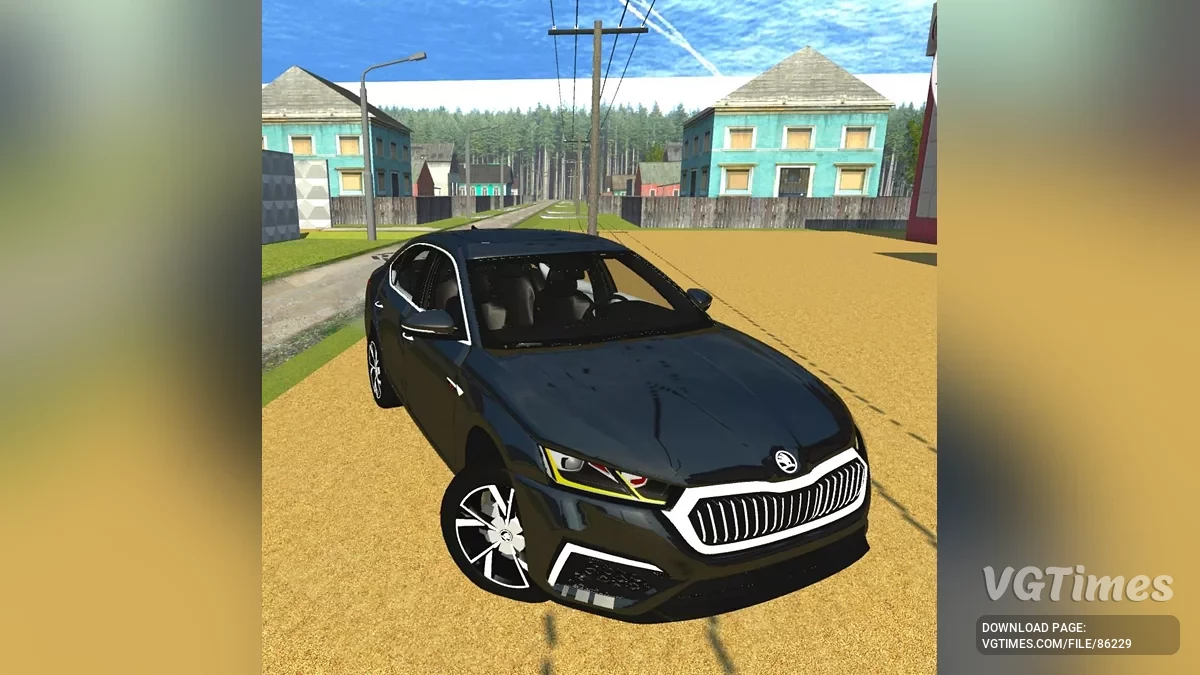 Simple Car Crash Physics Sim — Skoda Octavia