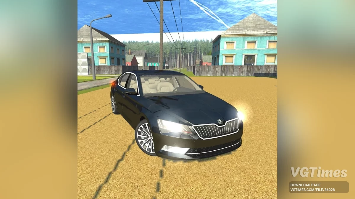 Simple Car Crash Physics Sim — Skoda Superb (2018)