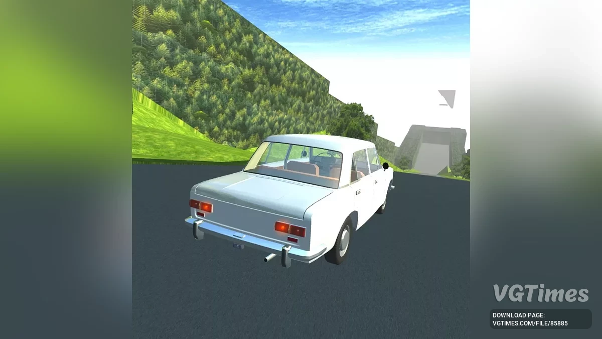 Simple Car Crash Physics Sim — Спуск без тормозов