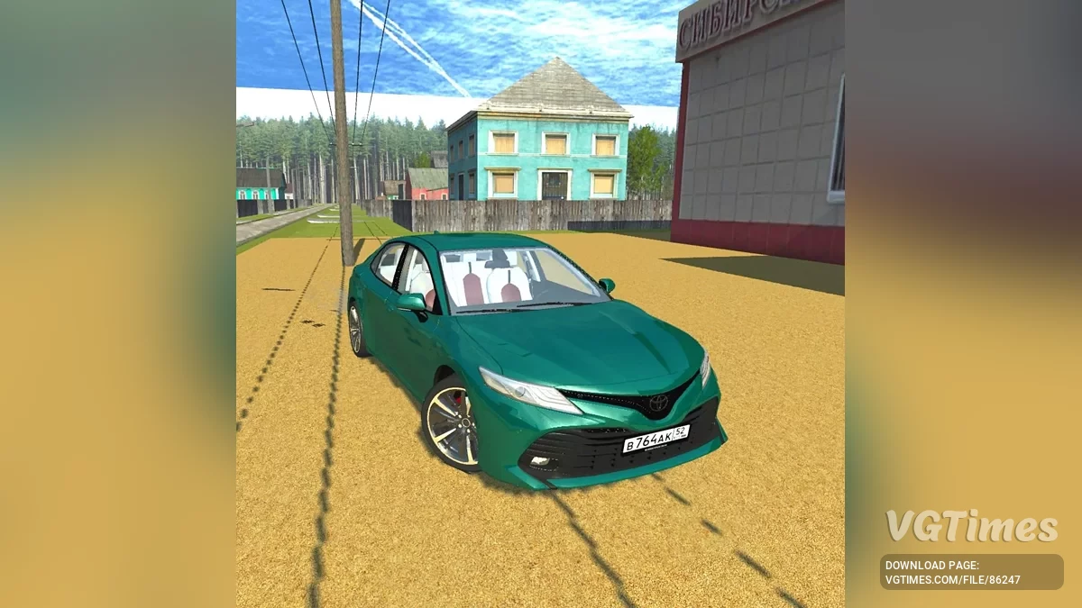 Simple Car Crash Physics Sim — Toyota Camry XV70