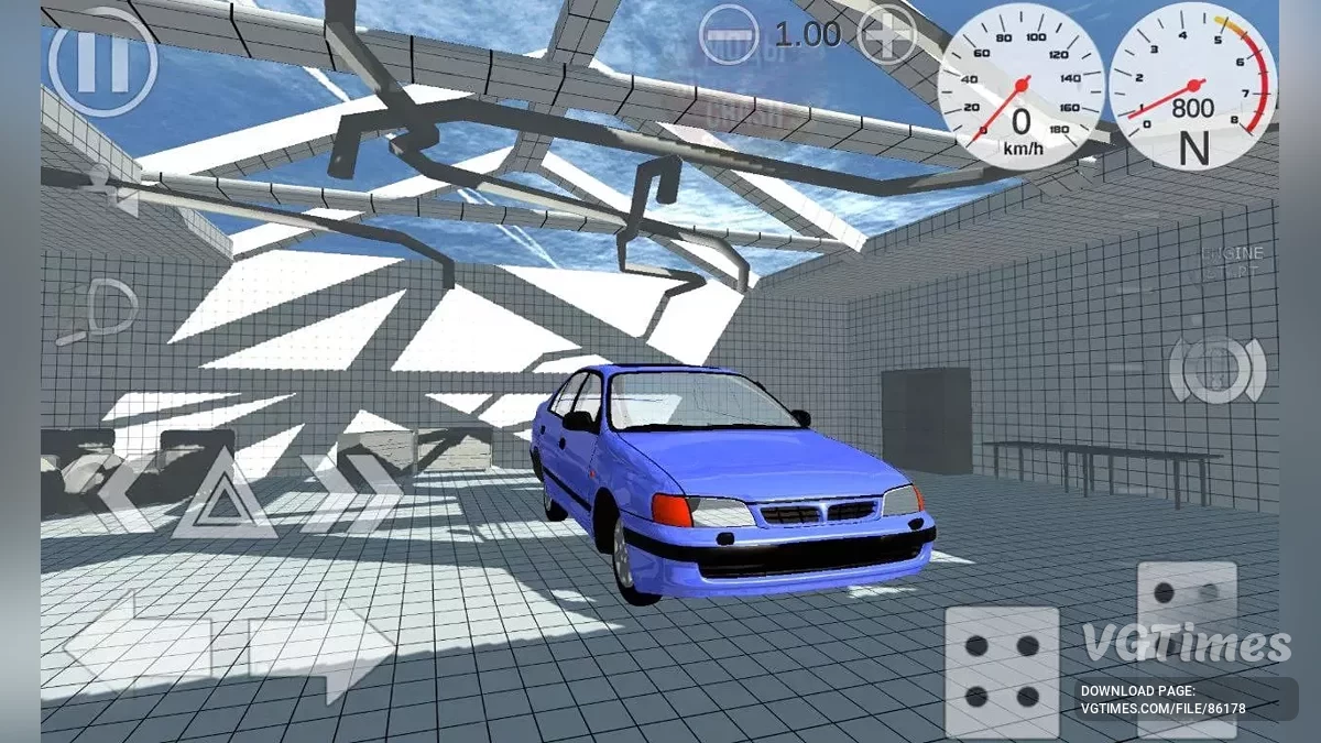 Simple Car Crash Physics Sim — Toyota Carina