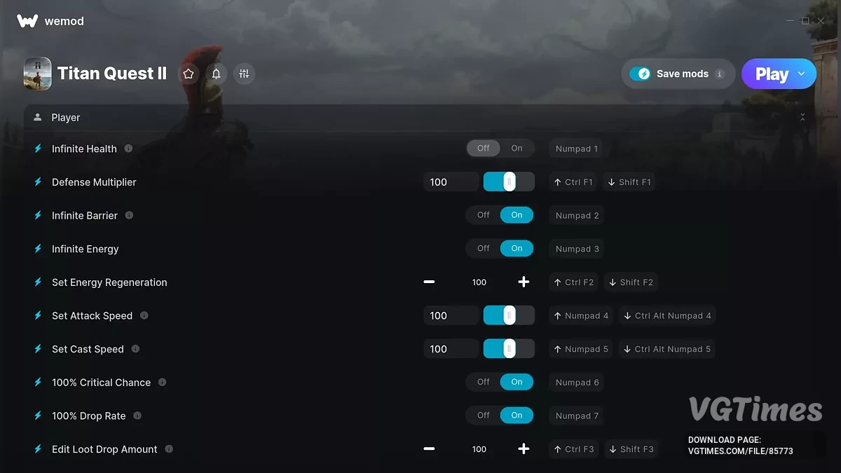 Titan Quest 2 — Трейнер (+26)