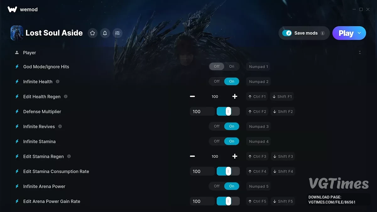 Lost Soul Aside — Трейнер (+39)