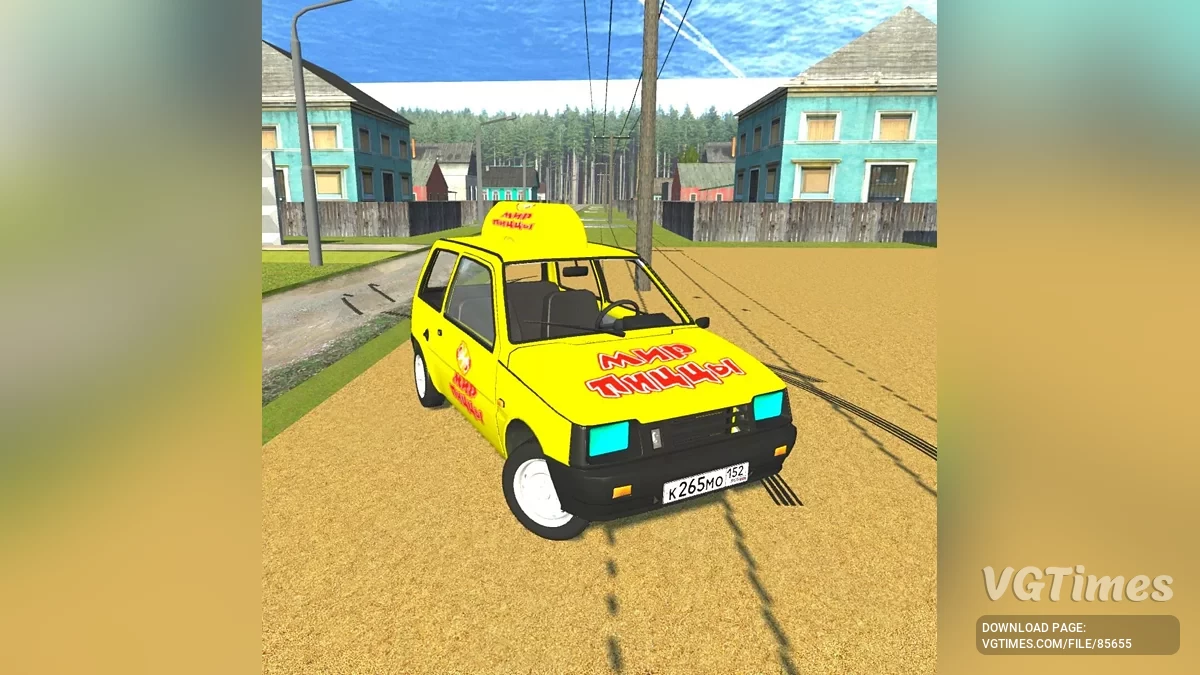 Simple Car Crash Physics Sim — ВАЗ 1111 ОКА "Мир пиццы"