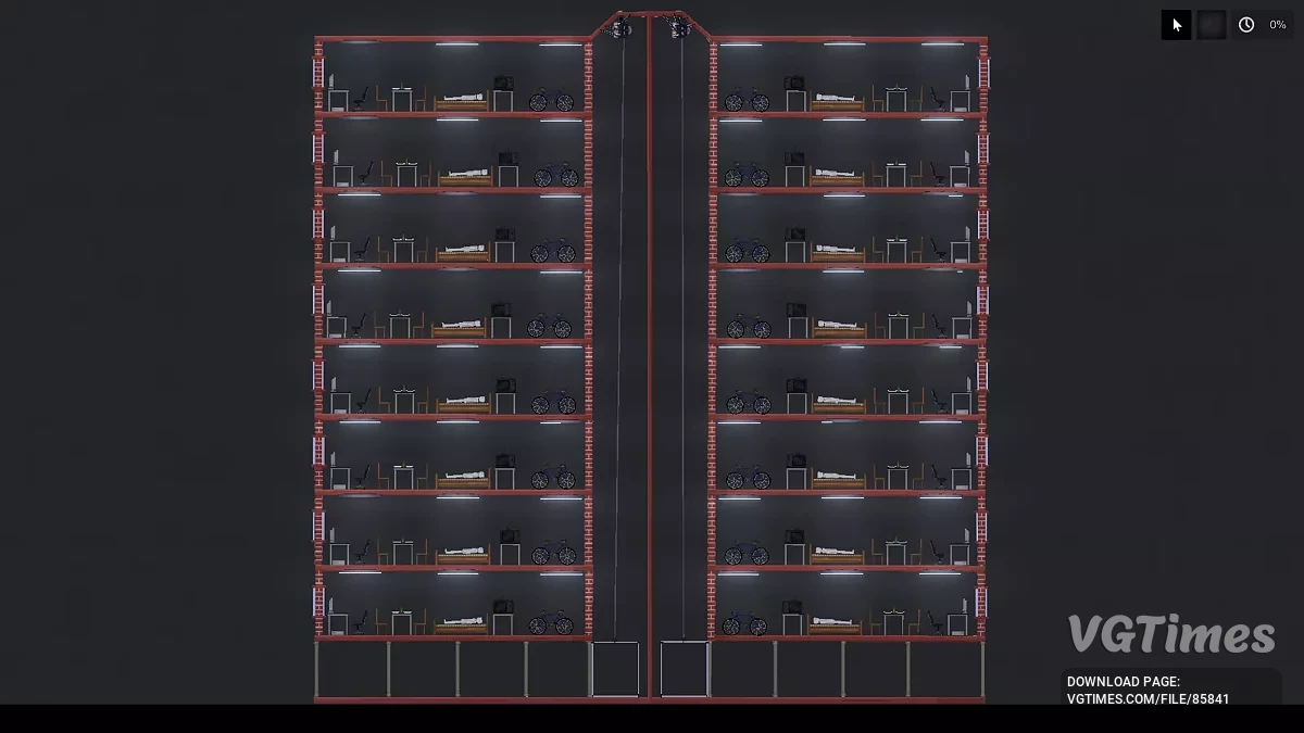 People Playground — Восьмиэтажный кирпичный дом с одинаковыми комнатами [1.27+]