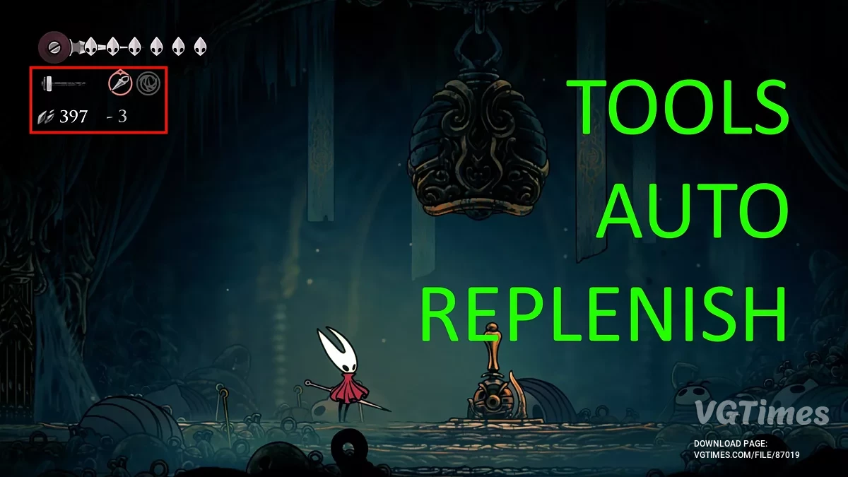 Hollow Knight: Silksong — Автоматическое пополнение инструментов