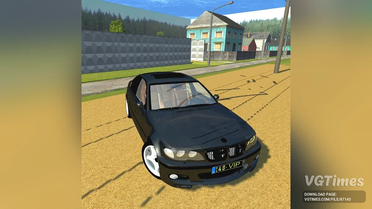 Simple Car Crash Physics Sim — BMW E46 sedan