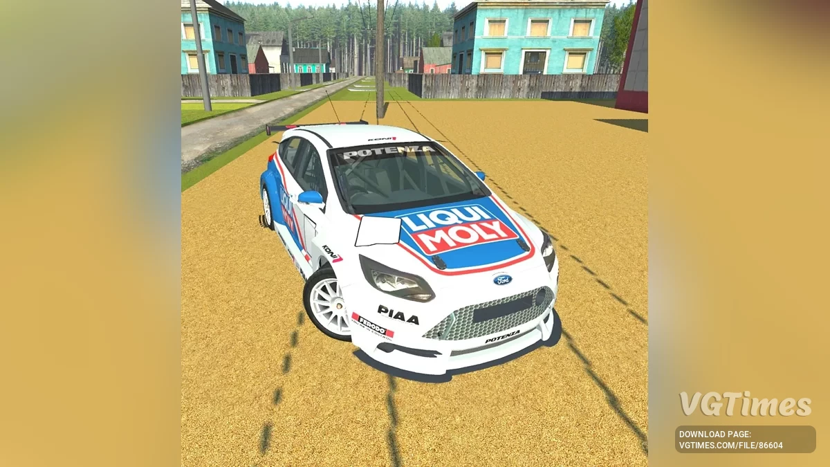 Simple Car Crash Physics Sim — Ford Focus ST Touring Car