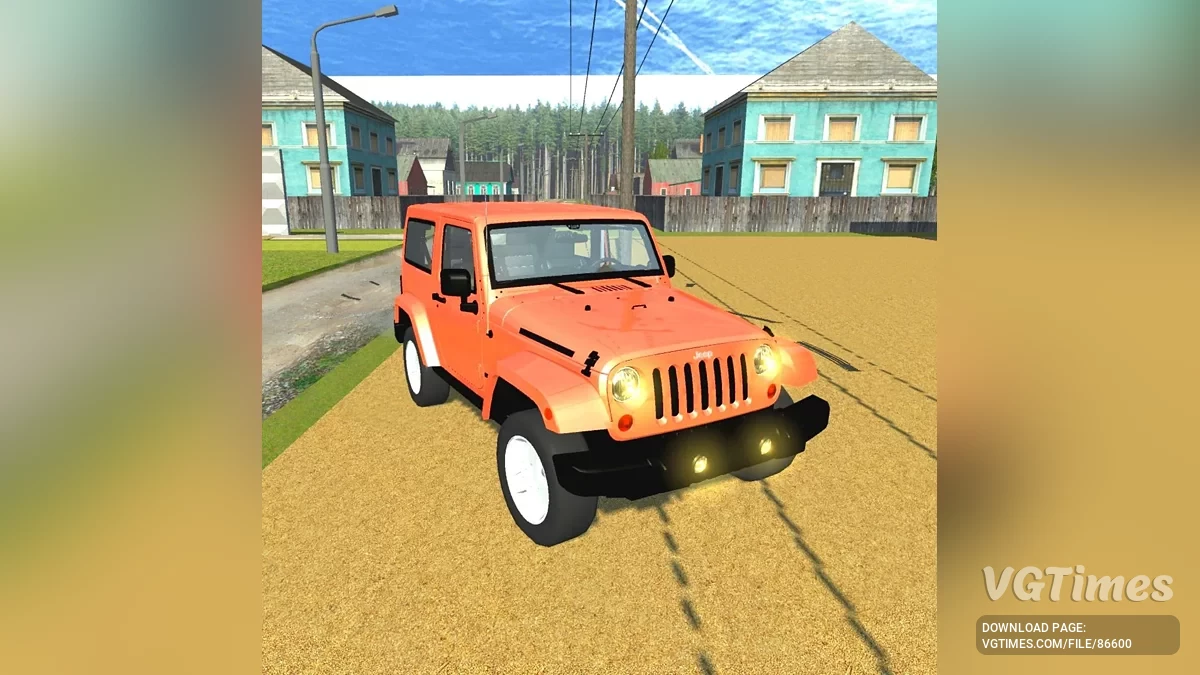 Simple Car Crash Physics Sim — Jeep Wrangler Rubicon