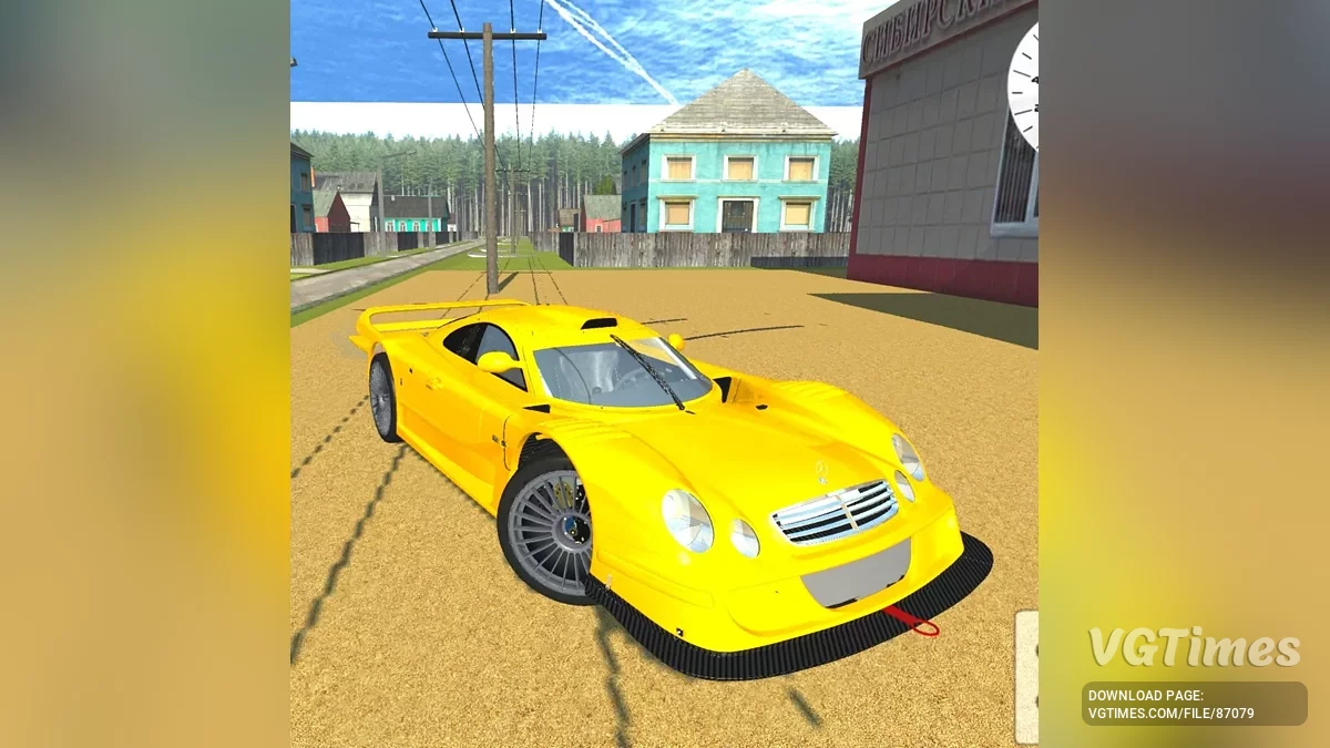 Simple Car Crash Physics Sim — Mercedes-Benz CLK LM