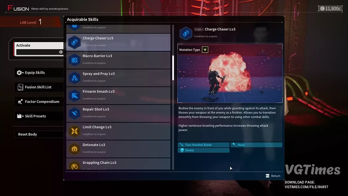Daemon X Machina: Titanic Scion — Нет затрат на слияние генов и все пассивные умения