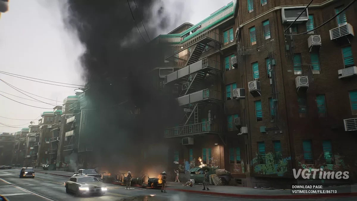 Cyberpunk 2077: Ultimate Edition — Переработанный дым от взорванных автомобилей