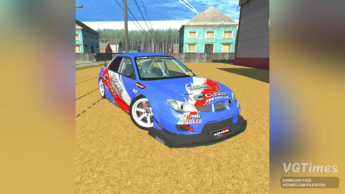 Simple Car Crash Physics Sim — Subaru Impreza WRX STI Tomei Cusco