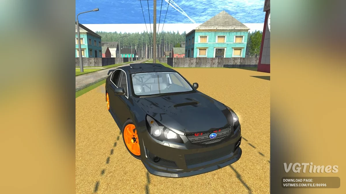 Simple Car Crash Physics Sim — Subaru Legacy (2010)