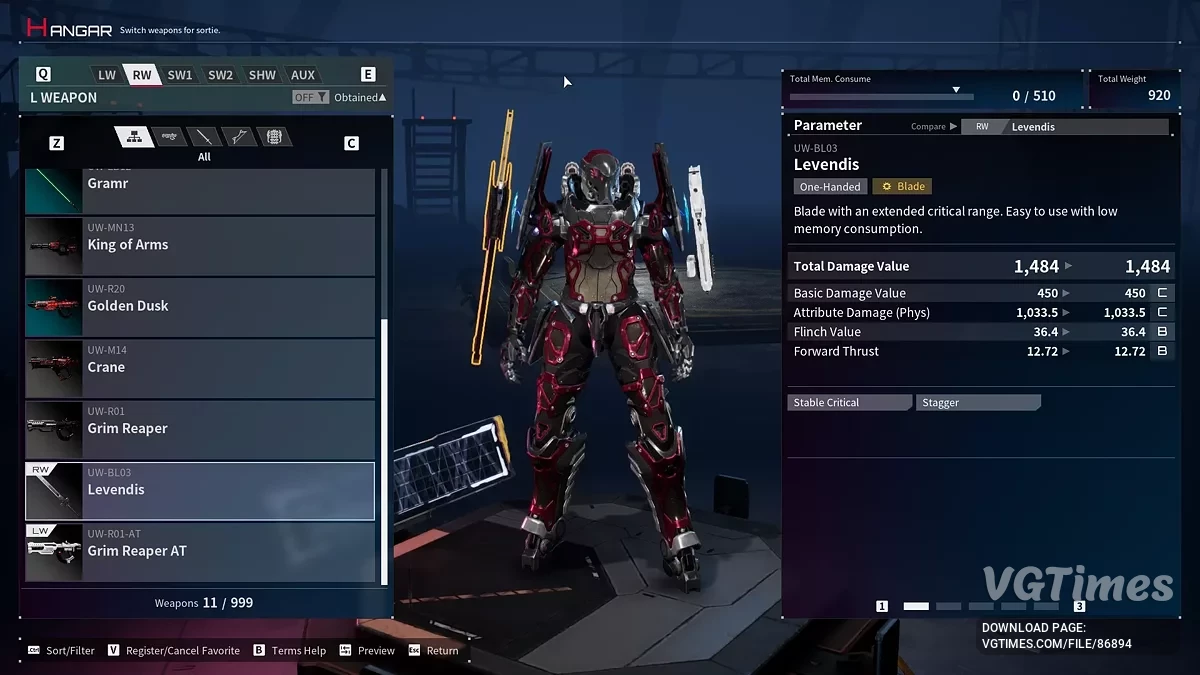 Daemon X Machina: Titanic Scion — Супер оружие