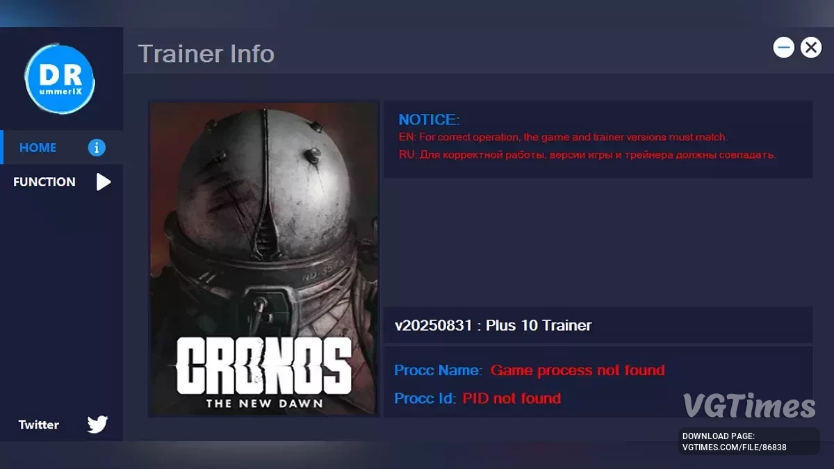 Cronos: The New Dawn — Трейнер (+10) [Game Version: 20250831] 08.09.25