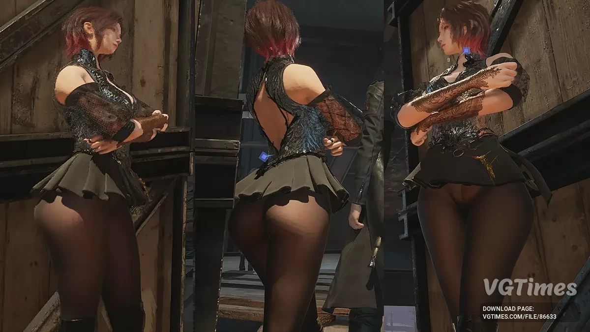 Lost Soul Aside — Зана в короткой юбке без трусиков