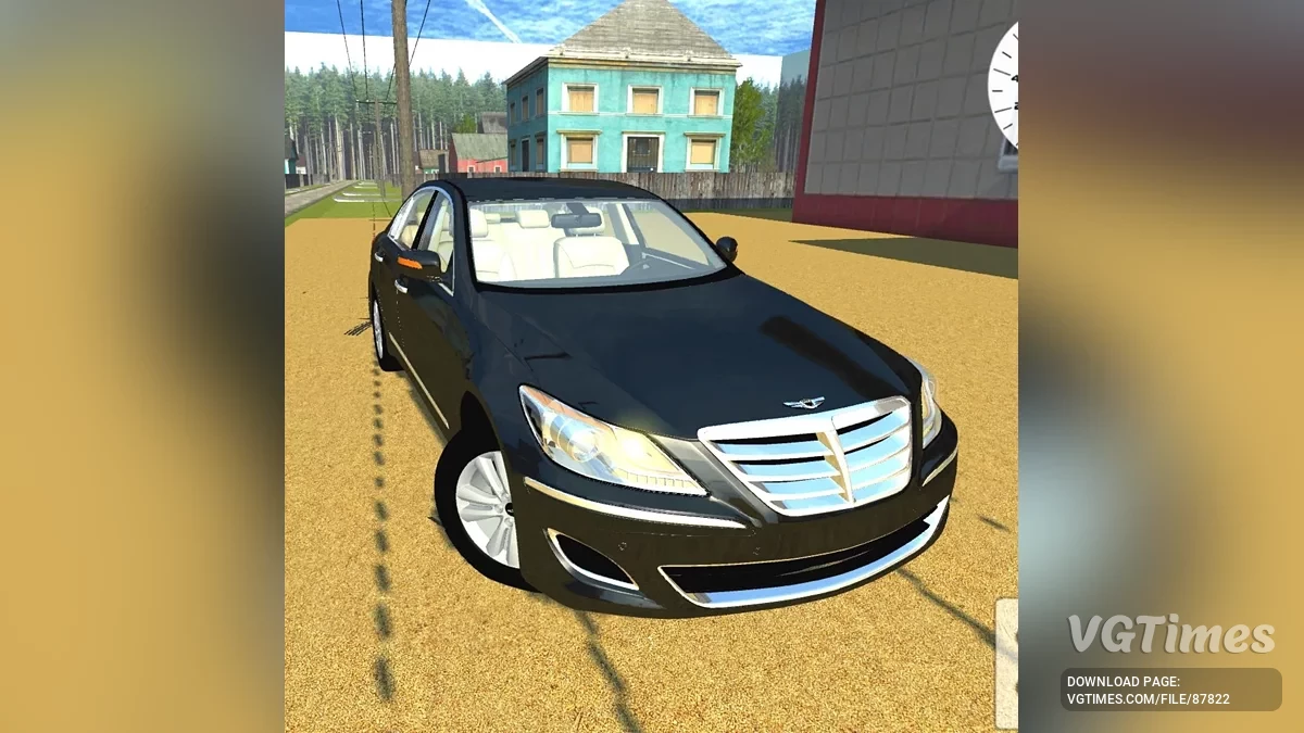 Simple Car Crash Physics Sim — Hyundai Genesis