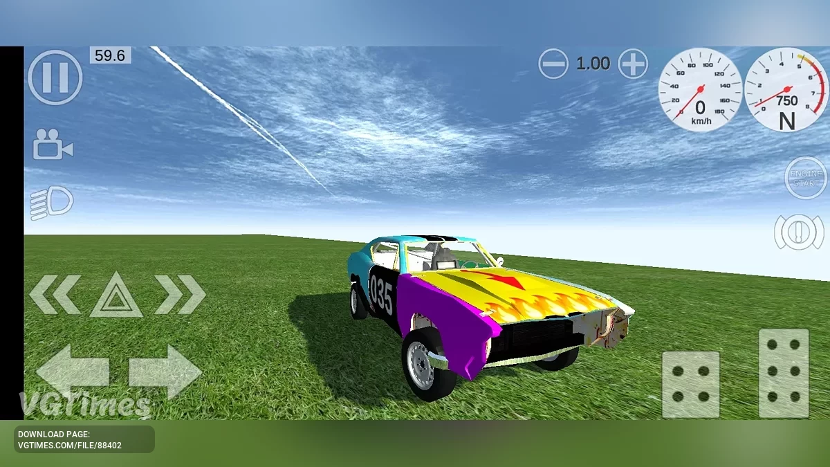 Not Simple Car Crash — Старый гоночный автомобиль