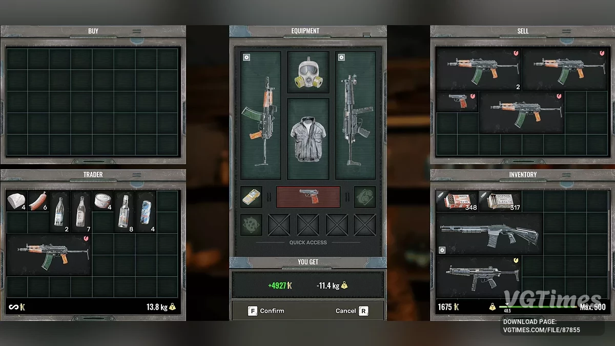 S.T.A.L.K.E.R. 2: Heart of Chornobyl — Продажа сломанных предметов