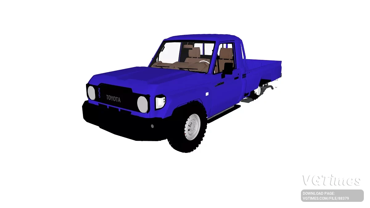 Simple Car Crash Physics Sim — Toyota Land Cruiser pick up 2024