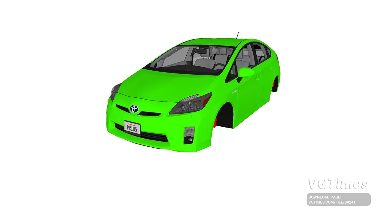 Simple Car Crash Physics Sim — Toyota Prius 2011