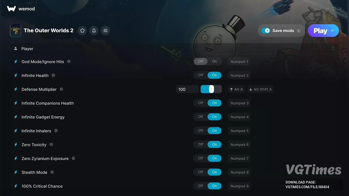 The Outer Worlds 2 — Трейнер (+37)