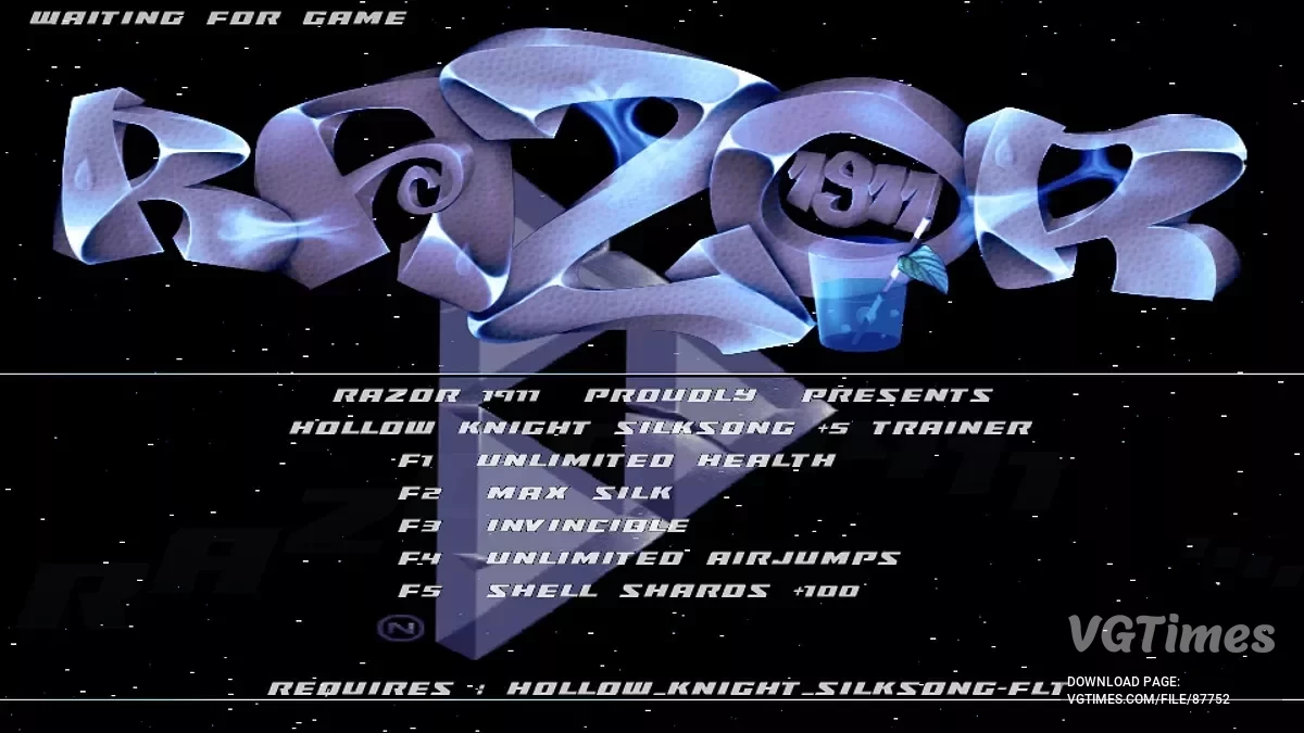 Hollow Knight: Silksong — Трейнер (+5) [FLT]