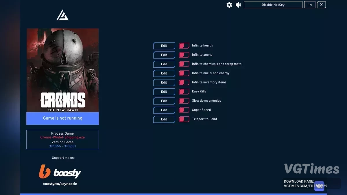 Cronos: The New Dawn — Трейнер (+9)