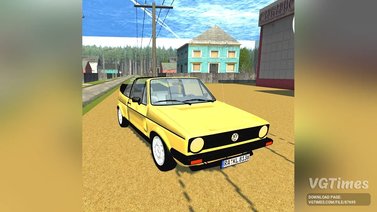 Simple Car Crash Physics Sim — Volkswagen Golf 1 Cabrio