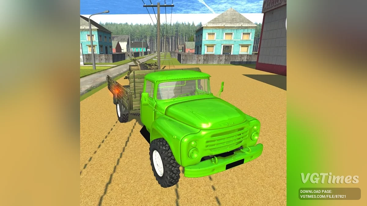 Simple Car Crash Physics Sim — Зил-130 бортовой с зениткой