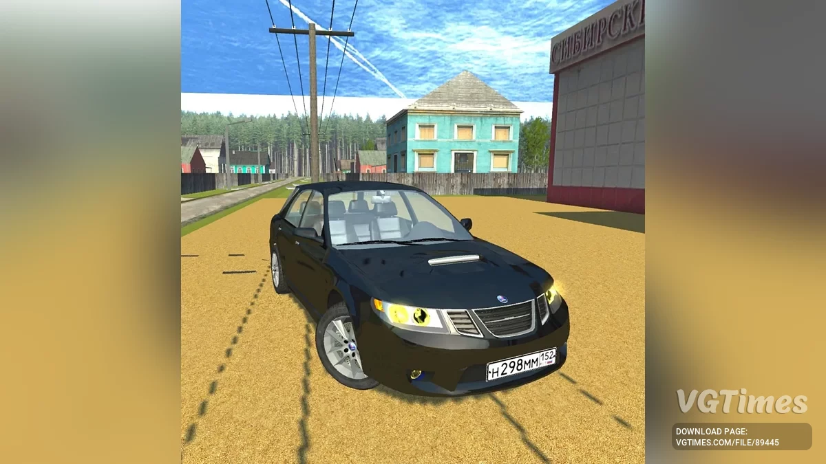 Simple Car Crash Physics Sim — Saab 9-2