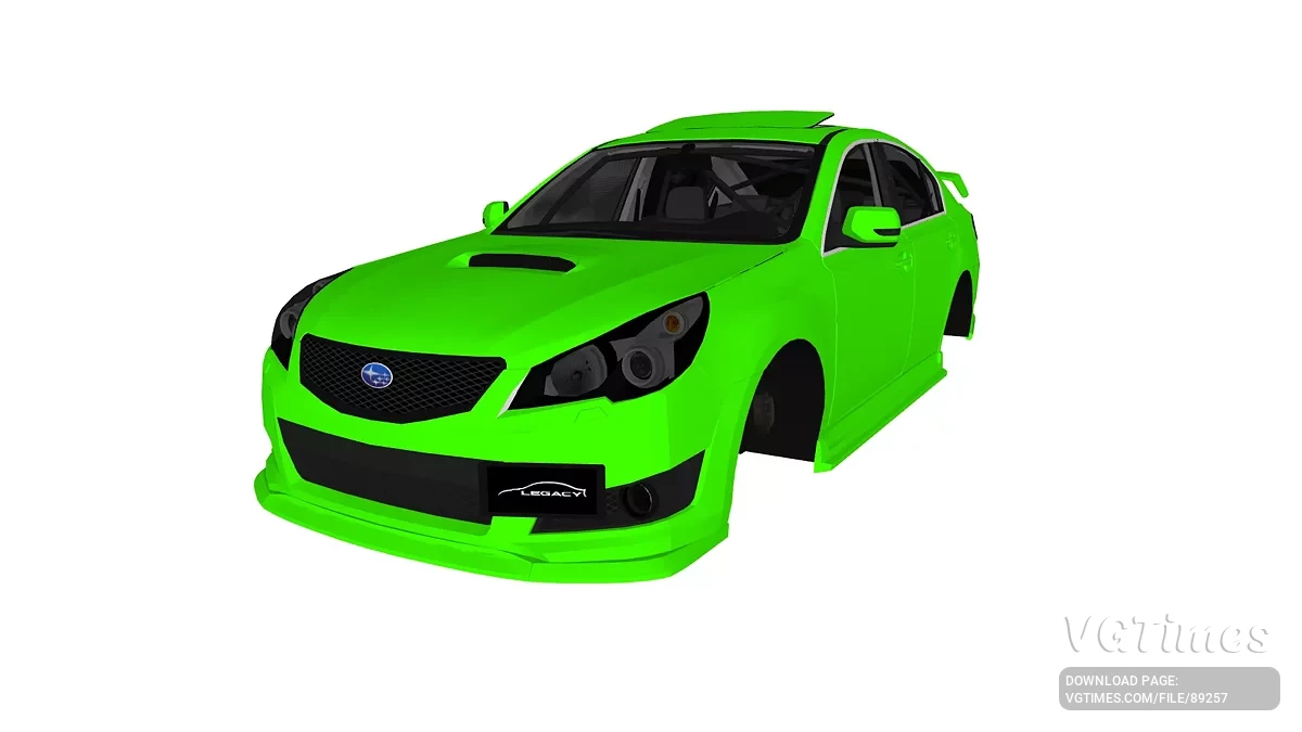 Simple Car Crash Physics Sim — Subaru Legacy 2010 GT