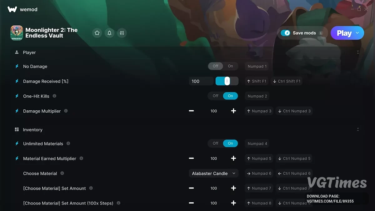 Moonlighter 2: The Endless Vault — Трейнер (+22)