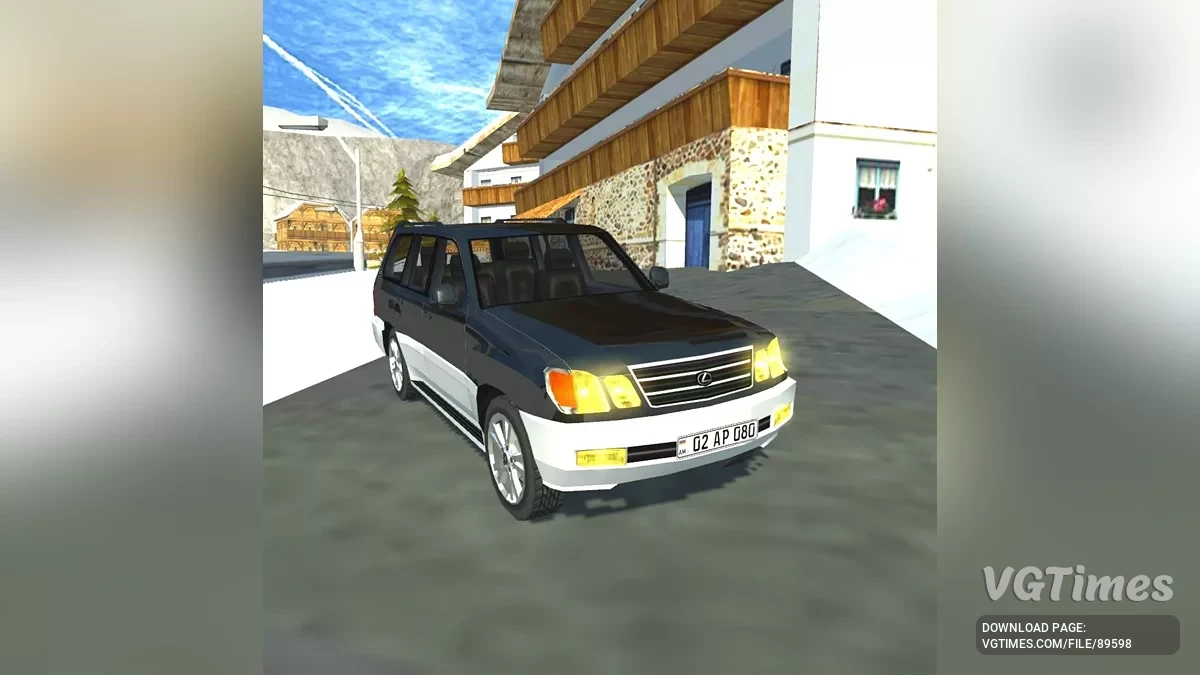Simple Car Crash Physics Sim — Lexus lx470
