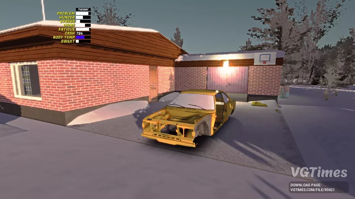 My Winter Car — Машина стоит возле дома