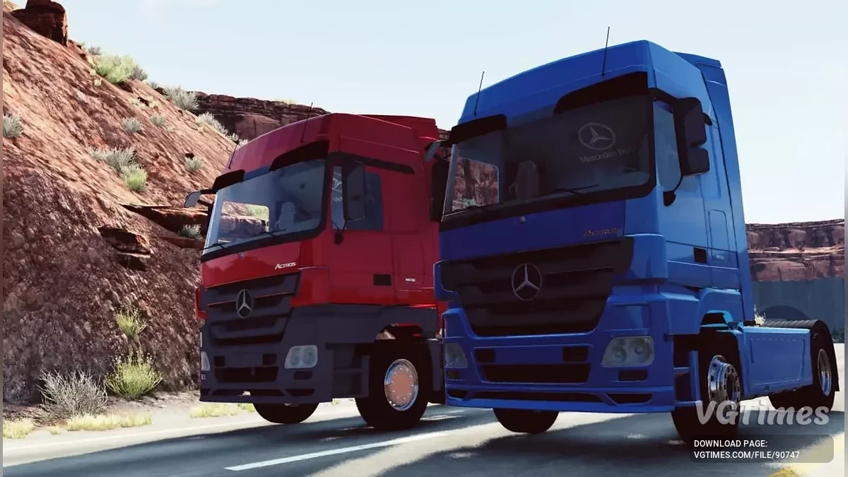 BeamNG.drive — Mercedes Benz Actros MP3 (0.38.x)