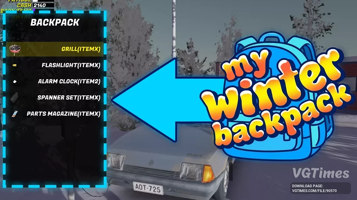 My Winter Car — My Winter Backpack [1.5.0] — рюкзак для переноски вещей