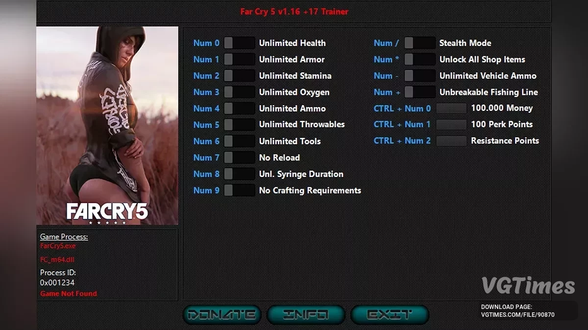 Far Cry 5 — Трейнер (+17) [1.16 #1]