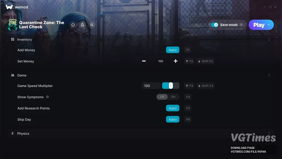 Quarantine Zone: The Last Check — Трейнер (+7)