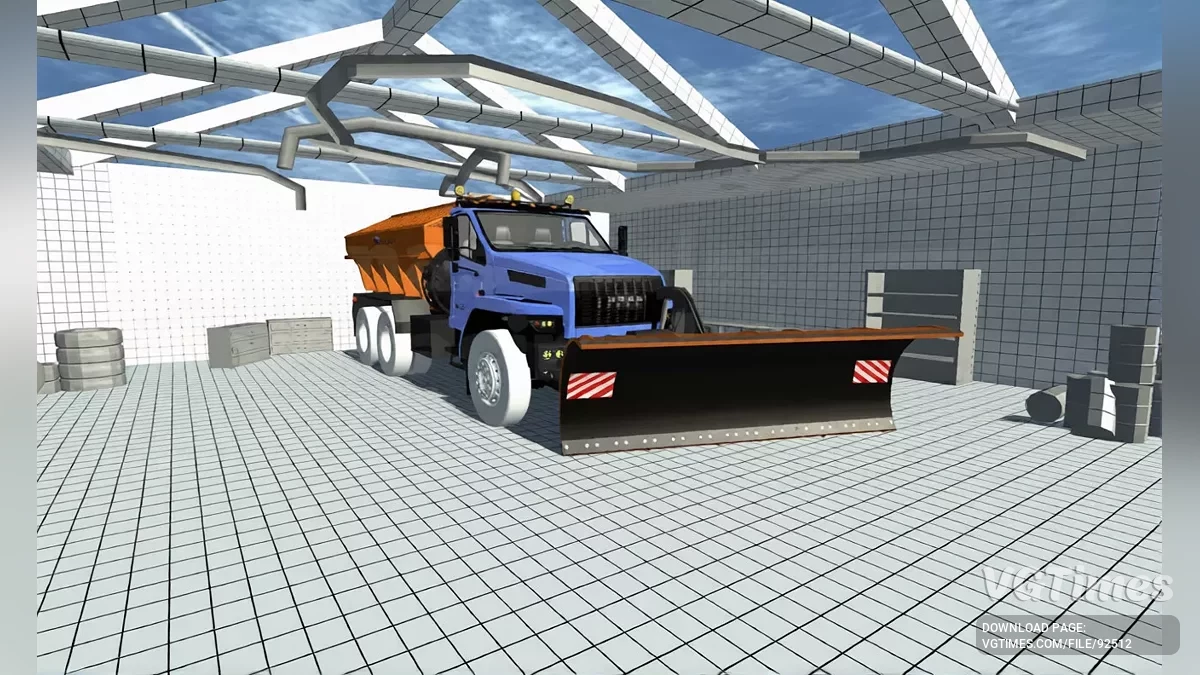 Simple Car Crash Physics Sim — Урал Некст снегоочиститель